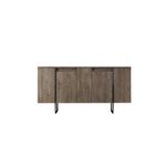 Casa si Gradina - Mobilier - Seturi de mobilier - Seturi living - Set mobilier living, Hanah Home, pal melaminat, nuc, negru - Infinity.ro