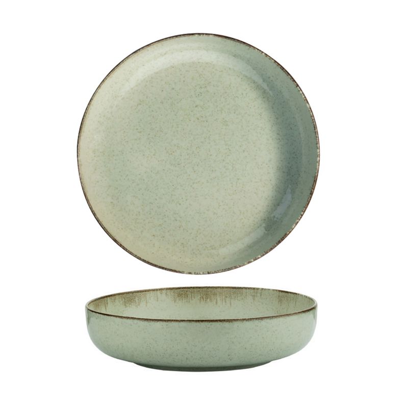 Casa si Gradina - Bucatarie si vesela - Vesela si tacamuri - Servicii de masa - Set de masa 24 piese, Hermia, portelan, verde, 710KTP2883 - Infinity.ro