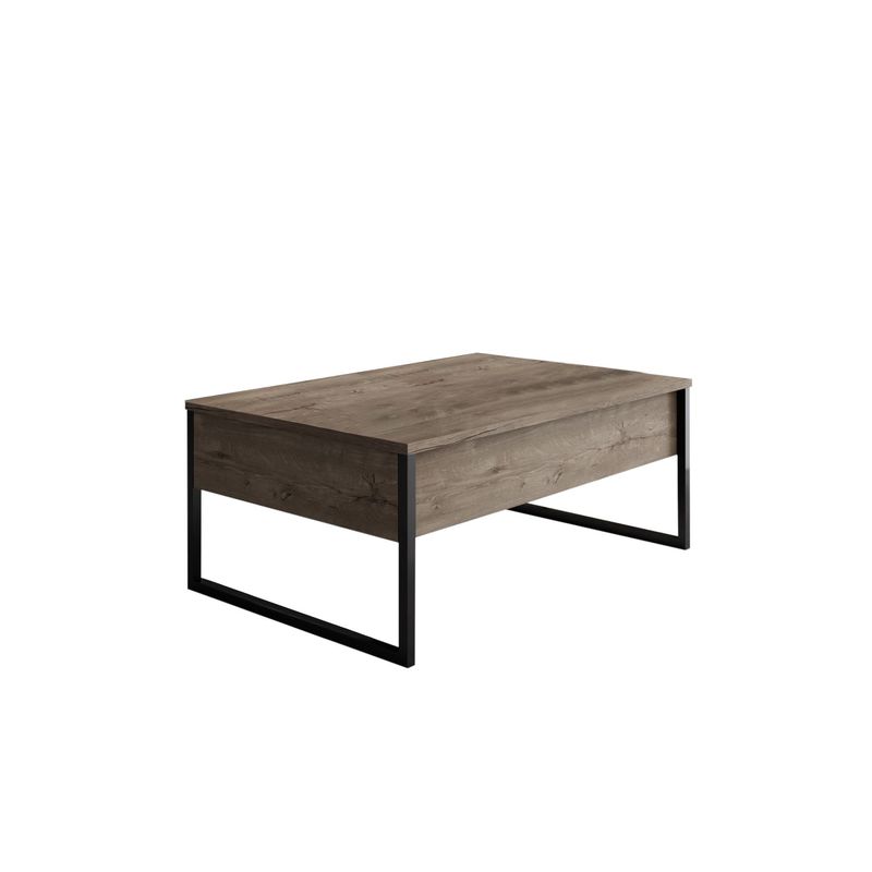 Casa si Gradina - Mobilier - Seturi de mobilier - Seturi living - Set mobilier living, Hanah Home, pal melaminat, nuc, negru - Infinity.ro