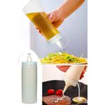 Casa si Gradina - Bucatarie si vesela - Ustensile bucatarie - Rasnite si dozatoare condimente - Set recipiente pentru ulei, Hermia, plastic, transparent, 7x7x25 cm, 3 bucati - Infinity.ro