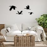 Casa si Gradina - Decoratiuni - Decoratiuni perete - Accesoriu decorativ de perete, Wallxpert, metal, negru, set 4 piese, 30x20 cm, 26x17 cm, 26x14 cm, 21x9 cm - Infinity.ro