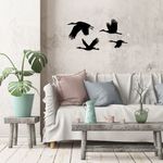 Casa si Gradina - Decoratiuni - Decoratiuni perete - Accesoriu decorativ de perete, Wallxpert, metal, negru, set 4 piese, 30x20 cm, 26x17 cm, 26x14 cm, 21x9 cm - Infinity.ro