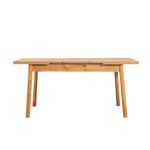 Casa si Gradina - Mobilier - Seturi de mobilier - Seturi mese si scaune - Set masa extensibila si scaune, Hanah Home, panou lemn melaminat, pin atlantic stone, 120x75x77 cm - Infinity.ro
