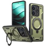 Laptop, Telefoane si Tablete - Telefoane mobile si accesorii - Accesorii Telefoane - Huse telefoane - Husa military armour cu inel metalic, ALC MOBILE, compatibila cu Xiaomi Redmi Note 14 4G, Verde - Infinity.ro
