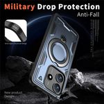 Laptop, Telefoane si Tablete - Telefoane mobile si accesorii - Accesorii Telefoane - Huse telefoane - Husa military armour cu inel metalic, ALC MOBILE, compatibila cu Xiaomi Redmi Note 14 4G, Albastru - Infinity.ro