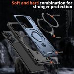 Laptop, Telefoane si Tablete - Telefoane mobile si accesorii - Accesorii Telefoane - Huse telefoane - Husa military armour cu inel metalic, ALC MOBILE, compatibila cu Xiaomi Redmi Note 14 4G, Albastru - Infinity.ro