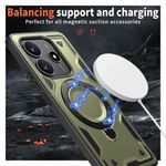 Laptop, Telefoane si Tablete - Telefoane mobile si accesorii - Accesorii Telefoane - Huse telefoane - Husa military armour cu inel metalic, ALC MOBILE, compatibila cu Xiaomi Redmi Note 14 5G, Verde - Infinity.ro