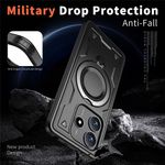 Laptop, Telefoane si Tablete - Telefoane mobile si accesorii - Accesorii Telefoane - Huse telefoane - Husa military armour cu inel metalic, ALC MOBILE, compatibila cu Xiaomi Redmi Note 14 5G, Negru - Infinity.ro