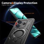 Laptop, Telefoane si Tablete - Telefoane mobile si accesorii - Accesorii Telefoane - Huse telefoane - Husa military armour cu inel metalic, ALC MOBILE, compatibila cu Xiaomi Redmi Note 14 5G, Negru - Infinity.ro
