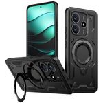 Laptop, Telefoane si Tablete - Telefoane mobile si accesorii - Accesorii Telefoane - Huse telefoane - Husa military armour cu inel metalic, ALC MOBILE, compatibila cu Xiaomi Redmi Note 14 5G, Negru - Infinity.ro