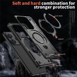Laptop, Telefoane si Tablete - Telefoane mobile si accesorii - Accesorii Telefoane - Huse telefoane - Husa military armour cu inel metalic, ALC MOBILE, compatibila cu Xiaomi Redmi Note 14 5G, Negru - Infinity.ro