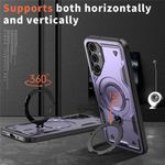 Laptop, Telefoane si Tablete - Telefoane mobile si accesorii - Accesorii Telefoane - Huse telefoane - Husa military armour cu inel metalic, ALC MOBILE, compatibila cu Samsung Galaxy S25 Plus, Mov - Infinity.ro