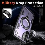 Laptop, Telefoane si Tablete - Telefoane mobile si accesorii - Accesorii Telefoane - Huse telefoane - Husa military armour cu inel metalic, ALC MOBILE, compatibila cu Samsung Galaxy S24 Fe, Mov - Infinity.ro