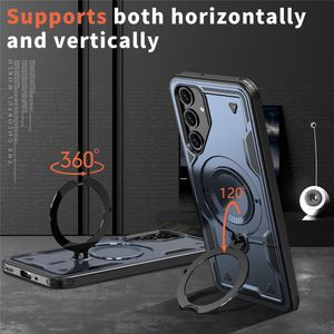 Husa military armour cu inel metalic, ALC MOBILE, compatibila cu Samsung Galaxy A16, Albastru