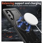 Laptop, Telefoane si Tablete - Telefoane mobile si accesorii - Accesorii Telefoane - Huse telefoane - Husa military armour cu inel metalic, ALC MOBILE, compatibila cu Samsung Galaxy A14, Negru - Infinity.ro