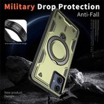 Laptop, Telefoane si Tablete - Telefoane mobile si accesorii - Accesorii Telefoane - Huse telefoane - Husa military armour cu inel metalic, ALC MOBILE, compatibila cu Samsung Galaxy A06, Verde - Infinity.ro