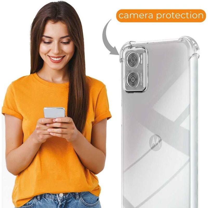 Laptop, Telefoane si Tablete - Telefoane mobile si accesorii - Accesorii Telefoane - Huse telefoane - Husa Anti soc, transparenta compatibila cu Motorola E22 - Infinity.ro