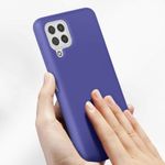 Laptop, Telefoane si Tablete - Telefoane mobile si accesorii - Accesorii Telefoane - Huse telefoane - Husa Liquid soft touch compatibila cu Samsung Galaxy A22 4G, Dark Purple, ALC - Infinity.ro