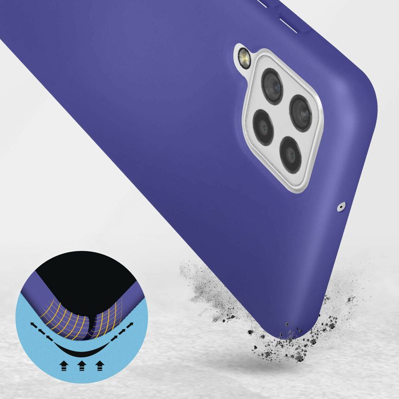 Laptop, Telefoane si Tablete - Telefoane mobile si accesorii - Accesorii Telefoane - Huse telefoane - Husa Liquid soft touch compatibila cu Samsung Galaxy A22 4G, Dark Purple, ALC - Infinity.ro