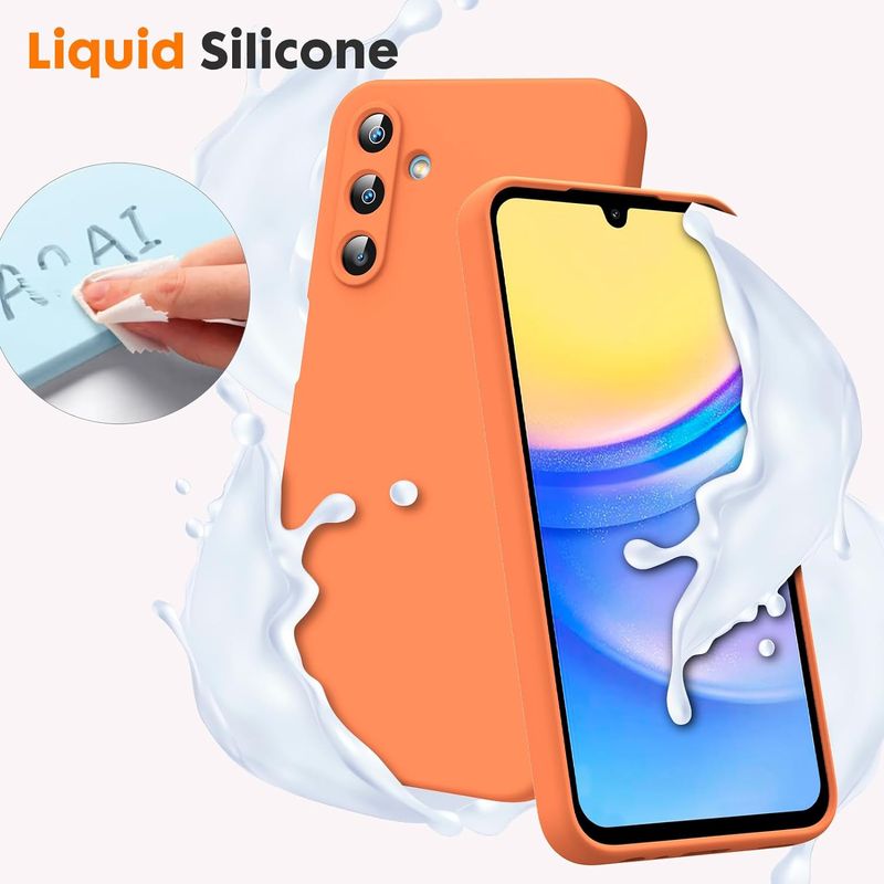 Laptop, Telefoane si Tablete - Telefoane mobile si accesorii - Accesorii Telefoane - Huse telefoane - Husa Soft Touch, slim, ALC Mobile, anti soc, compatibila cu Samsung Galaxy A55, Portocaliu Tpu - Infinity.ro