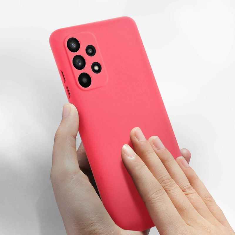 Laptop, Telefoane si Tablete - Telefoane mobile si accesorii - Accesorii Telefoane - Huse telefoane - Husa Liquid soft touch compatibila cu Samsung Galaxy A32 5G, Hot Pink, ALC - Infinity.ro