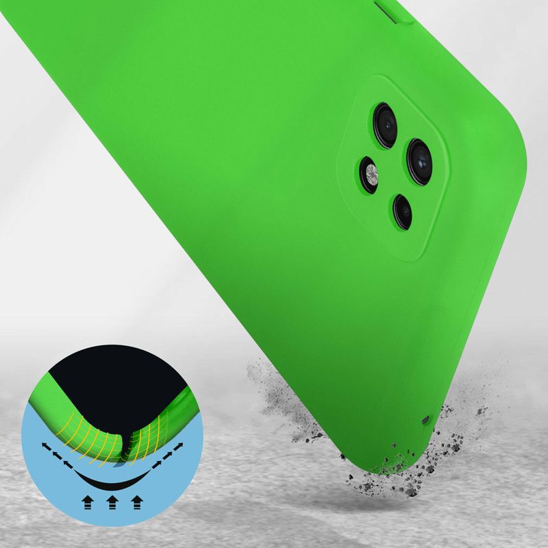 Laptop, Telefoane si Tablete - Telefoane mobile si accesorii - Accesorii Telefoane - Huse telefoane - Husa Liquid soft touch compatibila cu Samsung Galaxy A22 5G, Green Neon, ALC - Infinity.ro