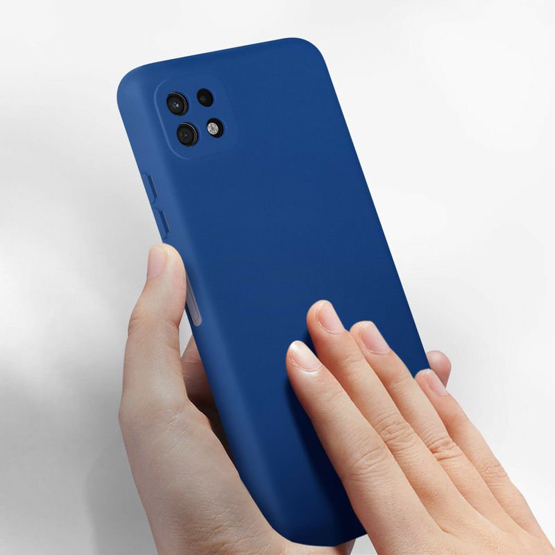 Laptop, Telefoane si Tablete - Telefoane mobile si accesorii - Accesorii Telefoane - Huse telefoane - Husa Liquid soft touch compatibila cu Samsung Galaxy A22 5G, Blue Cobalt, ALC - Infinity.ro
