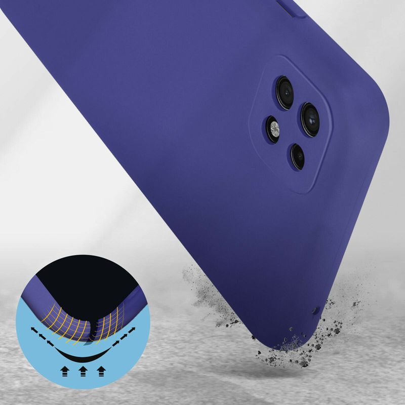 Laptop, Telefoane si Tablete - Telefoane mobile si accesorii - Accesorii Telefoane - Huse telefoane - Husa Liquid soft touch compatibila cu Samsung Galaxy A22 5G, Dark Purple, ALC - Infinity.ro