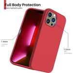Laptop, Telefoane si Tablete - Telefoane mobile si accesorii - Accesorii Telefoane - Huse telefoane - Husa Liquid soft touch compatibila cu Apple IPhone 12 Pro Max, Red - ALC® - Infinity.ro