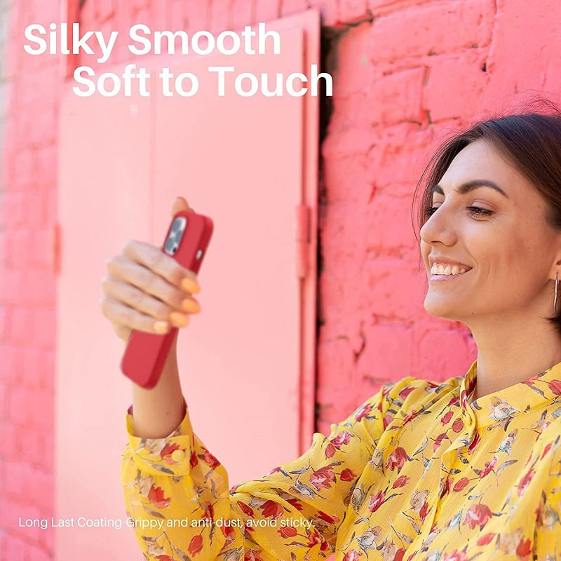 Laptop, Telefoane si Tablete - Telefoane mobile si accesorii - Accesorii Telefoane - Huse telefoane - Husa Liquid soft touch compatibila cu Apple IPhone 13 Pro Max, Red - ALC® - Infinity.ro