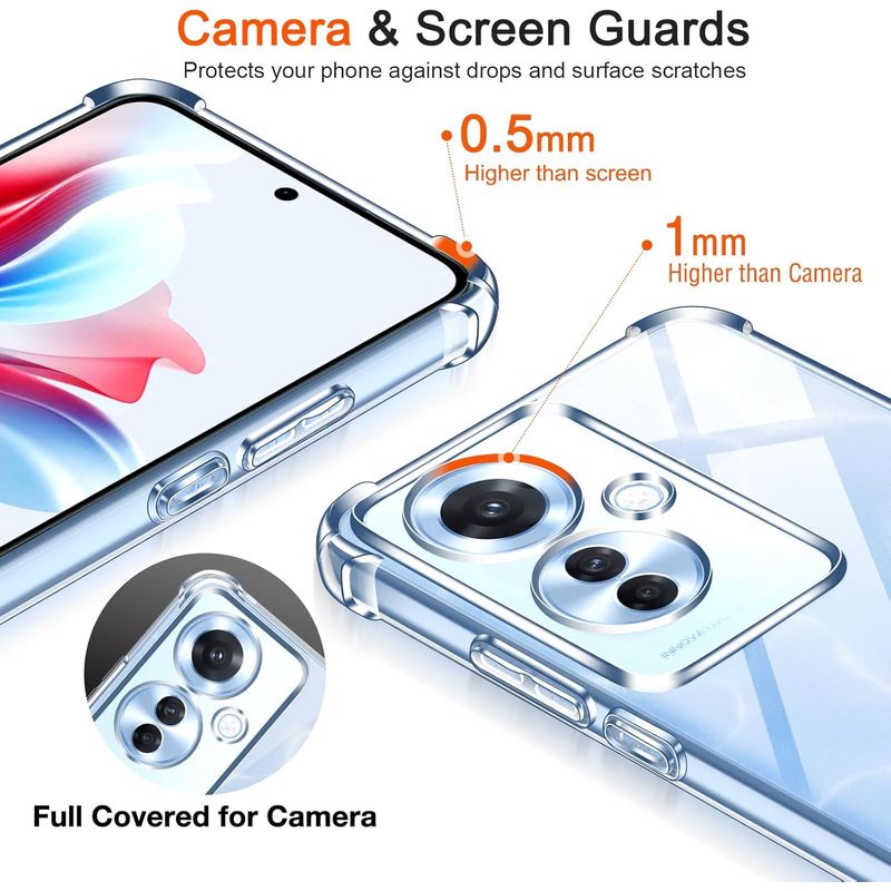 Laptop, Telefoane si Tablete - Telefoane mobile si accesorii - Accesorii Telefoane - Huse telefoane - Husa Anti soc, transparenta compatibila cu OPPO Reno11 F 5G - Infinity.ro