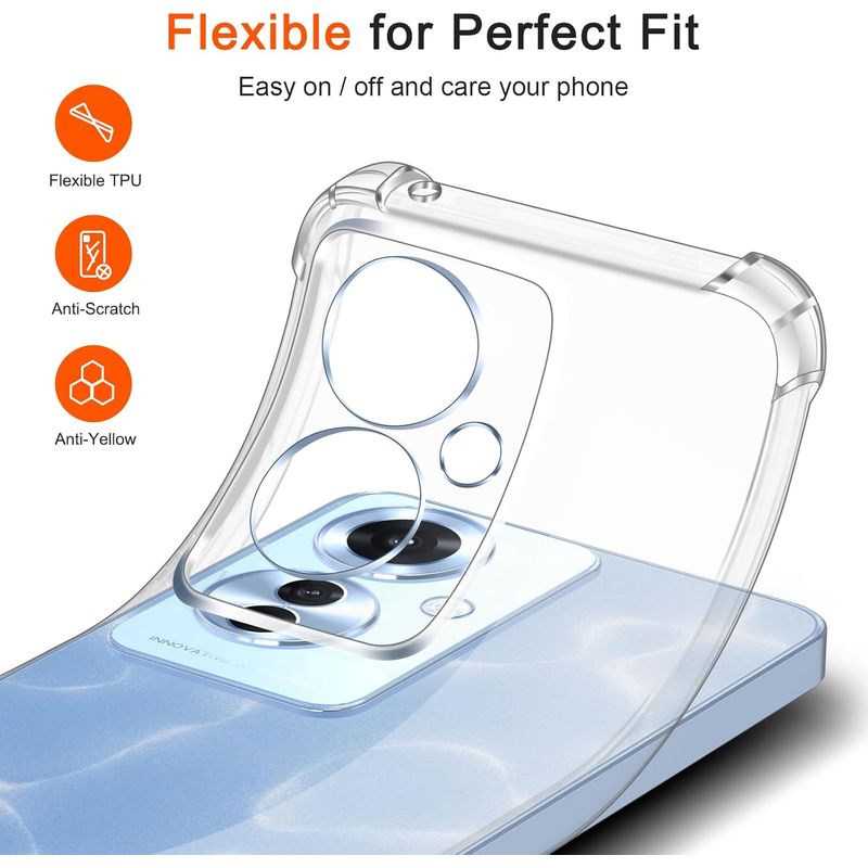 Laptop, Telefoane si Tablete - Telefoane mobile si accesorii - Accesorii Telefoane - Huse telefoane - Husa Anti soc, transparenta compatibila cu OPPO Reno11 F 5G - Infinity.ro