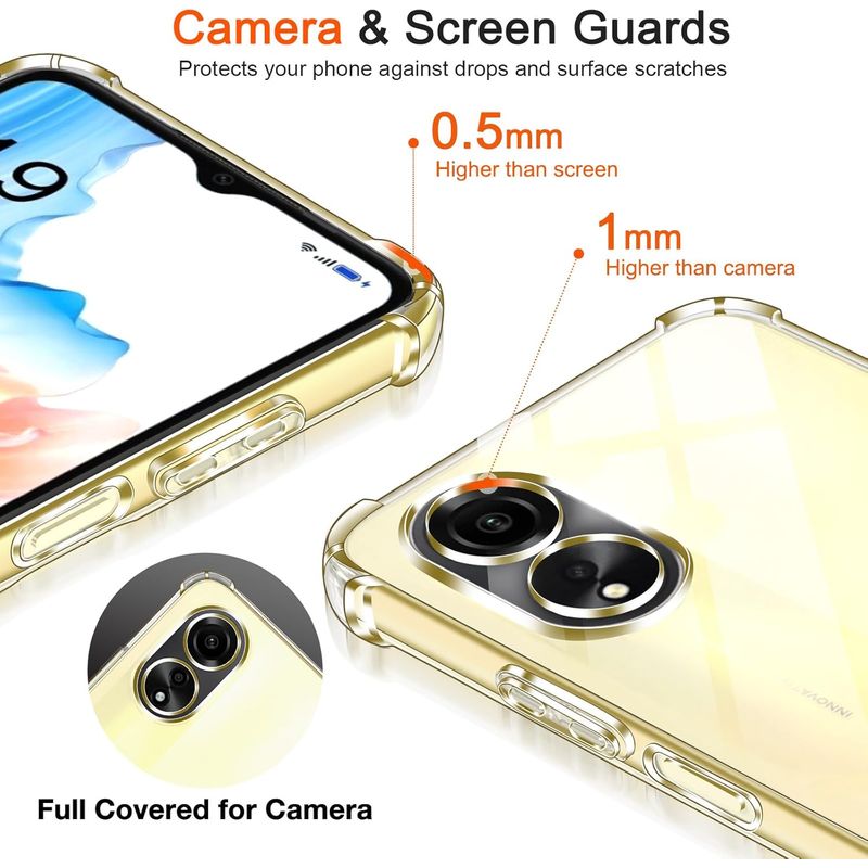 Laptop, Telefoane si Tablete - Telefoane mobile si accesorii - Accesorii Telefoane - Huse telefoane - Husa Anti soc, transparenta compatibila cu OPPO A18 / A38 - Infinity.ro