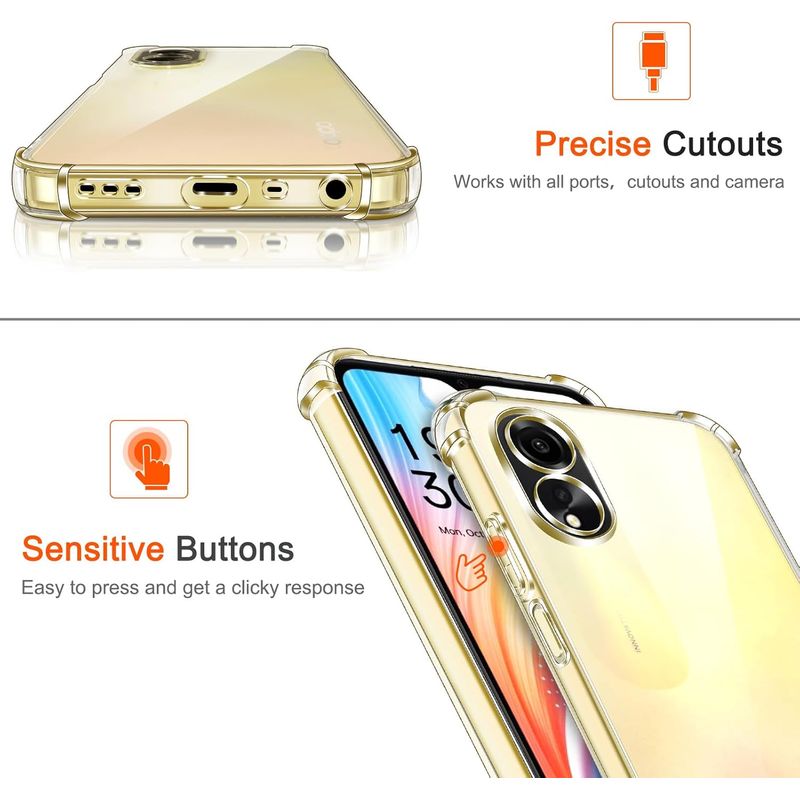 Laptop, Telefoane si Tablete - Telefoane mobile si accesorii - Accesorii Telefoane - Huse telefoane - Husa Anti soc, transparenta compatibila cu OPPO A18 / A38 - Infinity.ro