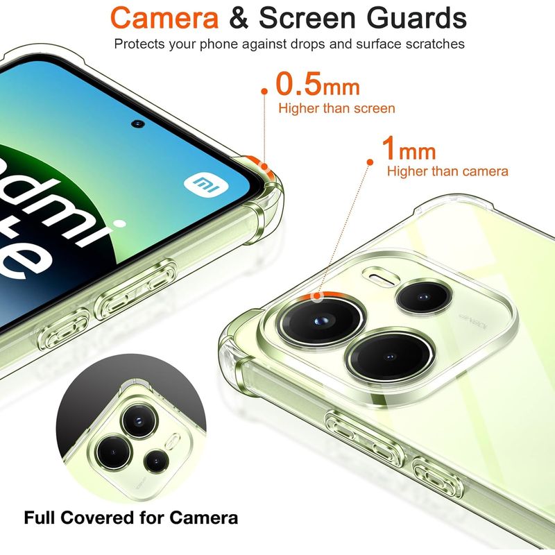 Laptop, Telefoane si Tablete - Telefoane mobile si accesorii - Accesorii Telefoane - Huse telefoane - Husa Anti soc, transparenta compatibila cu Xiaomi Redmi Note 14 5G - Infinity.ro