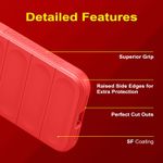 Laptop, Telefoane si Tablete - Telefoane mobile si accesorii - Accesorii Telefoane - Huse telefoane - Husa wave, compatibila cu IPhone 15 Pro, Grip Anti-Soc, Tpu, Pure Red - Infinity.ro