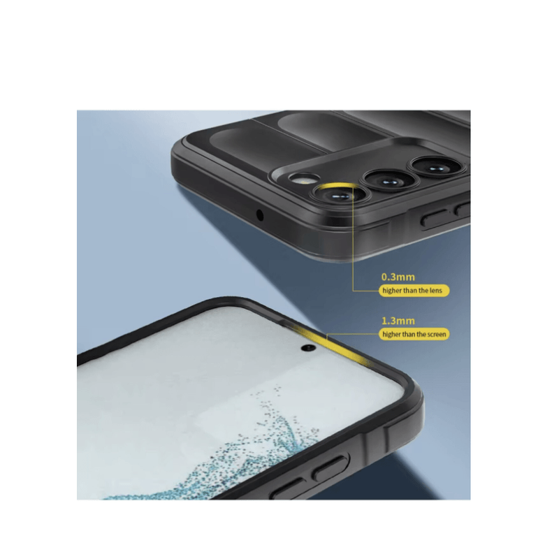 Laptop, Telefoane si Tablete - Telefoane mobile si accesorii - Accesorii Telefoane - Huse telefoane - Husa wave, compatibila cu Samsung Galaxy A35, Grip Anti-Soc, Tpu, Night Black - Infinity.ro