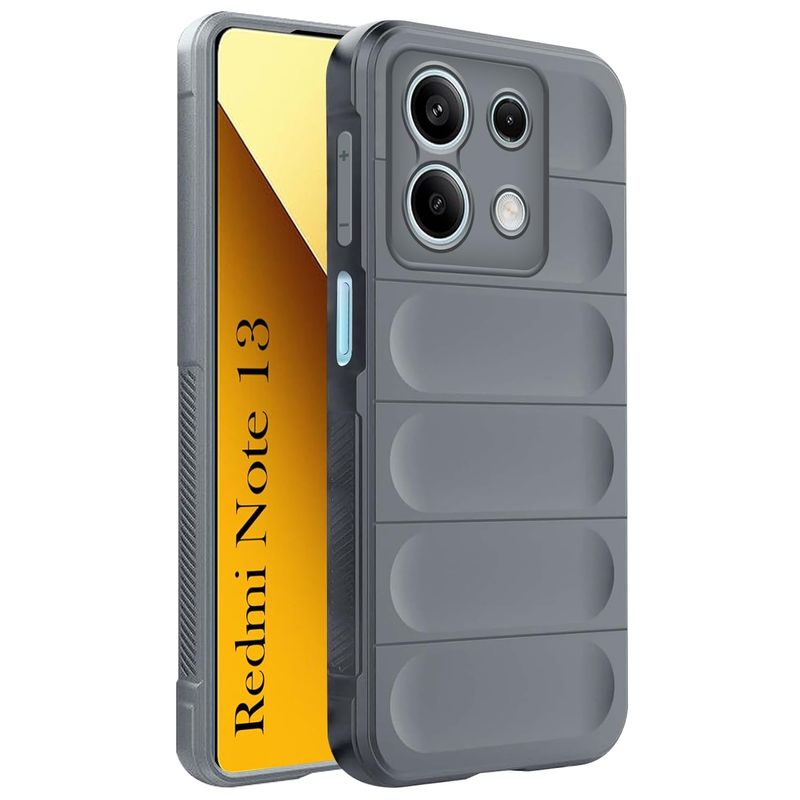 Laptop, Telefoane si Tablete - Telefoane mobile si accesorii - Accesorii Telefoane - Huse telefoane - Husa wave, compatibila cu Xiaomi Redmi Note 13 5G, Grip Anti-Soc, Tpu, Smoke Gray - Infinity.ro