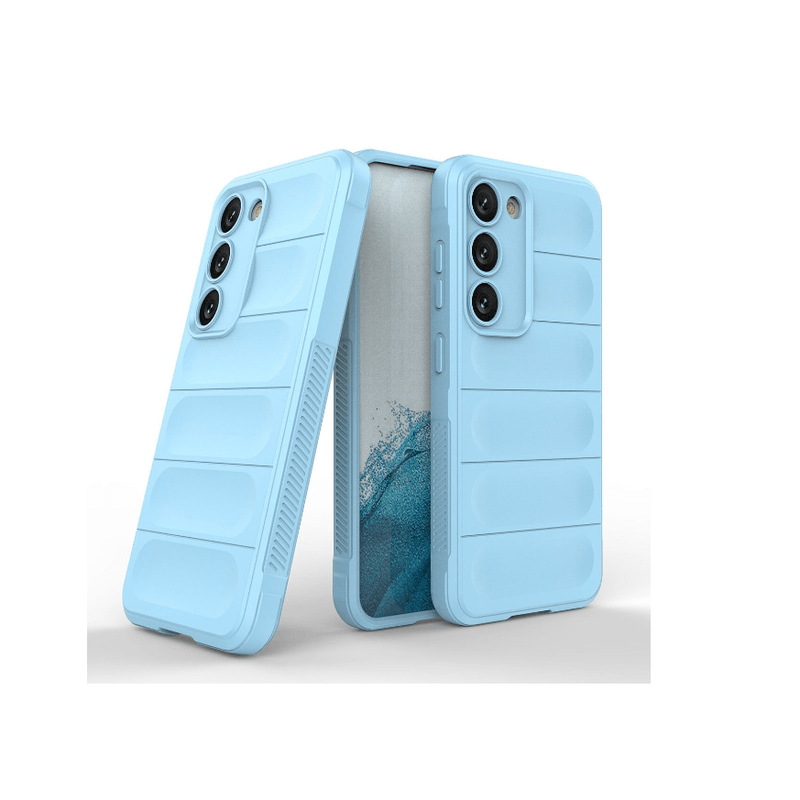 Laptop, Telefoane si Tablete - Telefoane mobile si accesorii - Accesorii Telefoane - Huse telefoane - Husa wave, compatibila cu Samsung Galaxy A55, Grip Anti-Soc, Tpu, Baby Blue - Infinity.ro