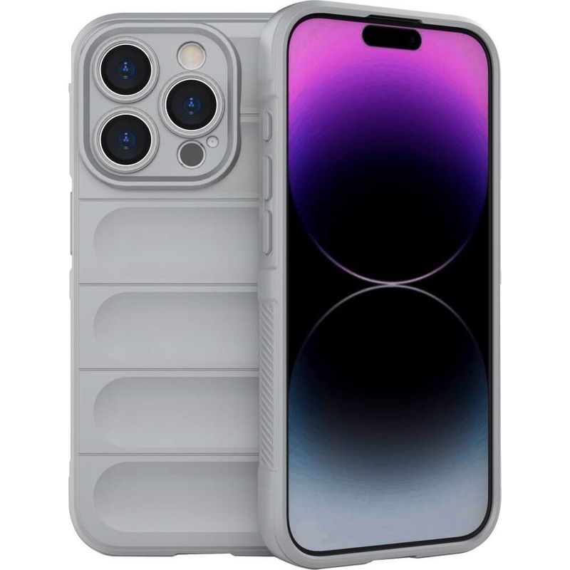 Laptop, Telefoane si Tablete - Telefoane mobile si accesorii - Accesorii Telefoane - Huse telefoane - Husa wave, compatibila cu IPhone 14 Pro, Grip Anti-Soc, Tpu, Smoke Gray - Infinity.ro