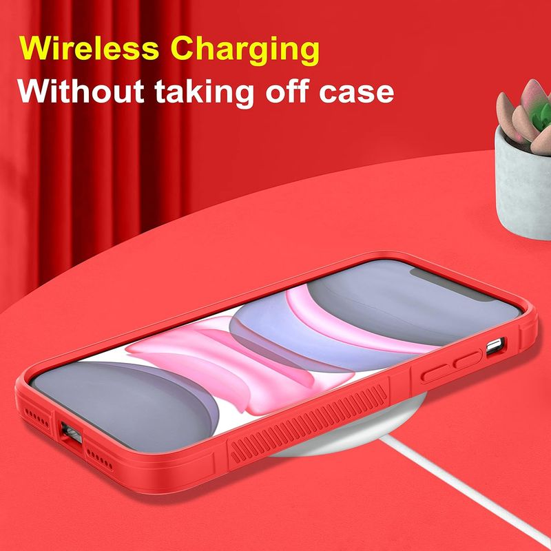 Laptop, Telefoane si Tablete - Telefoane mobile si accesorii - Accesorii Telefoane - Huse telefoane - Husa wave, compatibila cu IPhone 14 Pro, Grip Anti-Soc, Tpu, Pure Red - Infinity.ro