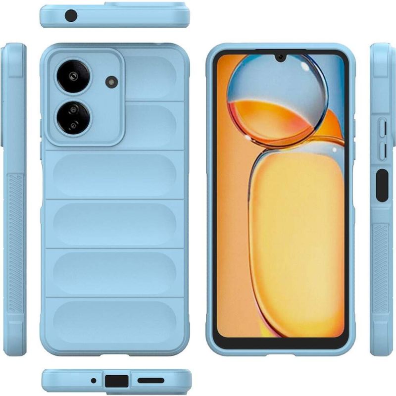 Laptop, Telefoane si Tablete - Telefoane mobile si accesorii - Accesorii Telefoane - Huse telefoane - Husa wave, compatibila cu xiaomi redmi 13c, Grip Anti-Soc, Tpu, Blue - Infinity.ro