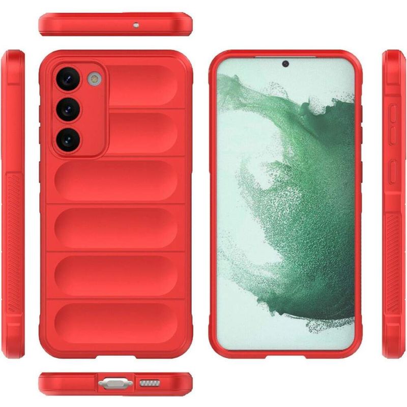 Laptop, Telefoane si Tablete - Telefoane mobile si accesorii - Accesorii Telefoane - Huse telefoane - Husa wave, compatibila cu Samsung Galaxy A14, Grip Anti-Soc, Tpu, Pure Red - Infinity.ro