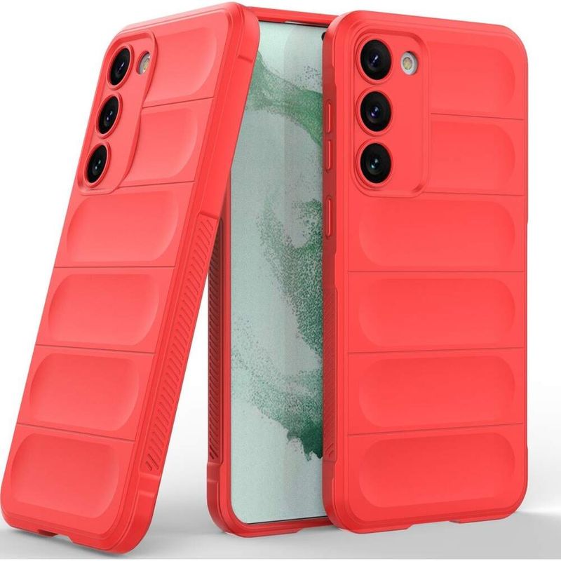 Laptop, Telefoane si Tablete - Telefoane mobile si accesorii - Accesorii Telefoane - Huse telefoane - Husa wave, compatibila cu Samsung Galaxy A14, Grip Anti-Soc, Tpu, Pure Red - Infinity.ro