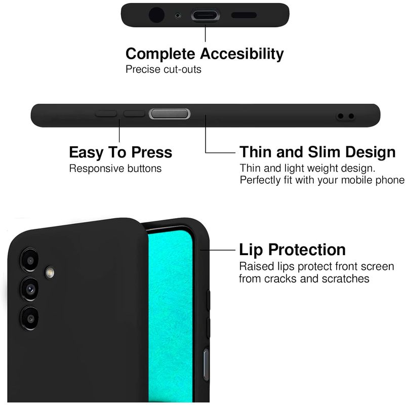 Laptop, Telefoane si Tablete - Telefoane mobile si accesorii - Accesorii Telefoane - Huse telefoane - Husa Soft Touch, slim, ALC Mobile, anti soc, compatibila cu Samsung Galaxy A13 5G, Negru Tpu - Infinity.ro