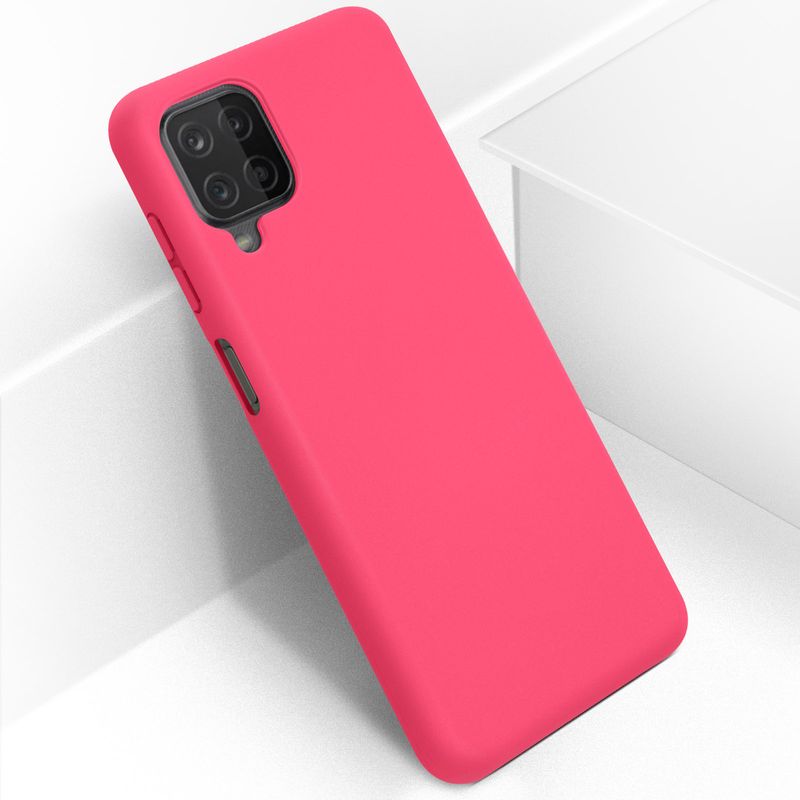 Laptop, Telefoane si Tablete - Telefoane mobile si accesorii - Accesorii Telefoane - Huse telefoane - Husa Liquid soft touch compatibila cu Samsung Galaxy A12, Hot Pink, ALC - Infinity.ro