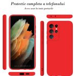 Laptop, Telefoane si Tablete - Telefoane mobile si accesorii - Accesorii Telefoane - Huse telefoane - Husa Soft Touch, slim, ALC Mobile, anti soc, compatibila cu Samsung Galaxy S22 Ultra, Rosu Tpu - Infinity.ro