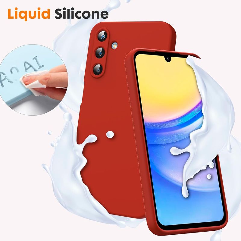 Laptop, Telefoane si Tablete - Telefoane mobile si accesorii - Accesorii Telefoane - Huse telefoane - Husa Soft Touch, slim, ALC Mobile, anti soc, compatibila cu Samsung Galaxy A35, Rosu Tpu - Infinity.ro
