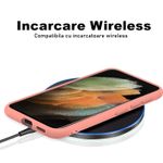 Laptop, Telefoane si Tablete - Telefoane mobile si accesorii - Accesorii Telefoane - Huse telefoane - Husa Soft Touch, slim, ALC Mobile, anti soc, compatibila cu Samsung Galaxy S22 Ultra, Roz Tpu - Infinity.ro