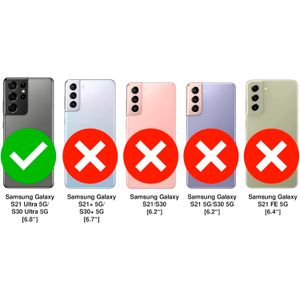 Husa Soft Touch, slim, ALC Mobile, anti soc, compatibila cu Samsung Galaxy S21 Ultra, Roz Neon Tpu